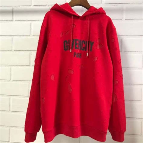 givenchy paris red|red Givenchy hoodie.